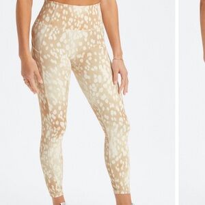 Fabletics leggings Oasis PureLuxe High-Waisted 7/8 Patterned XL activewear Cream